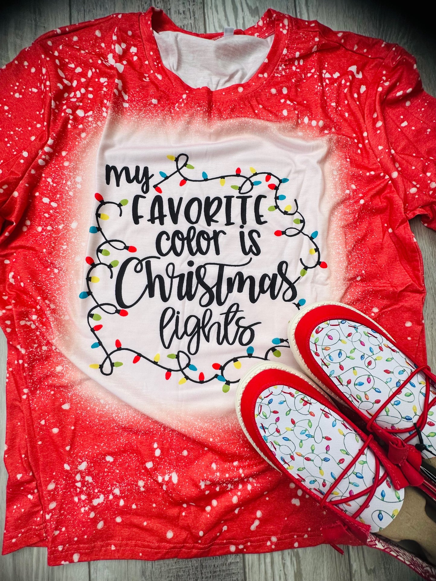 Christmas Lights Custom Tshirt image 1