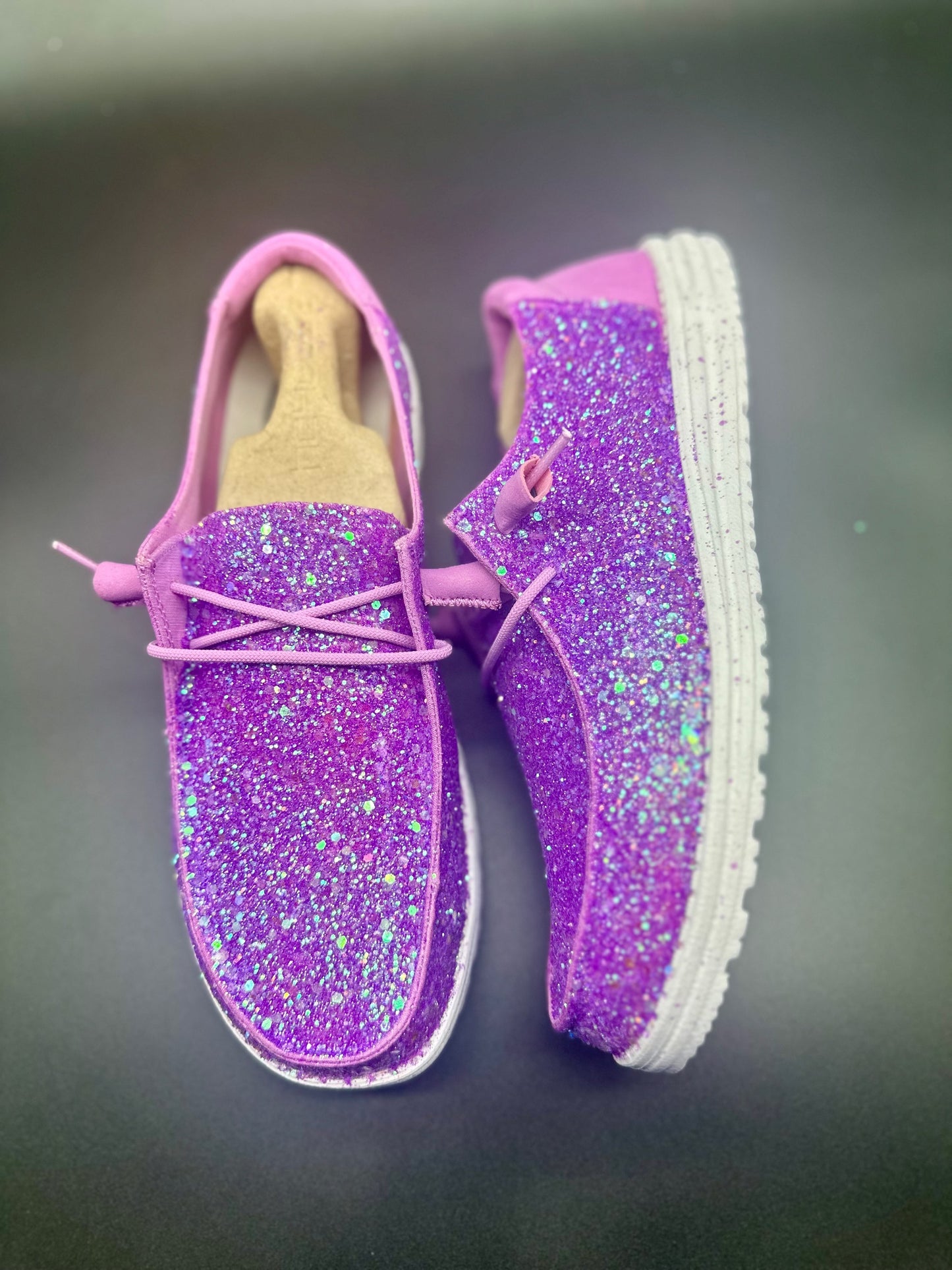 Violet Sparkle Glitter Custom Dudes Free Shipping image 2
