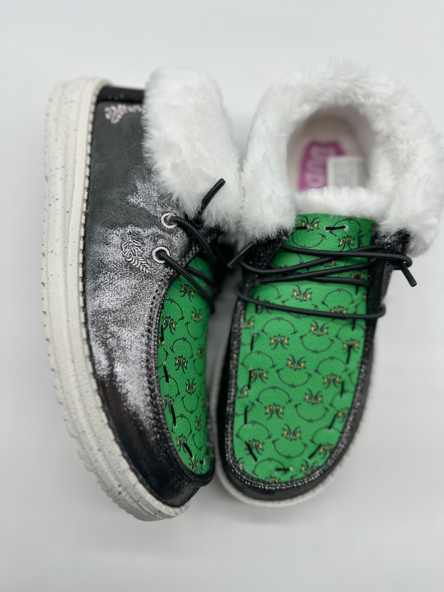 The Mean One Face Custom Booties Dudes Free Shipping image 1