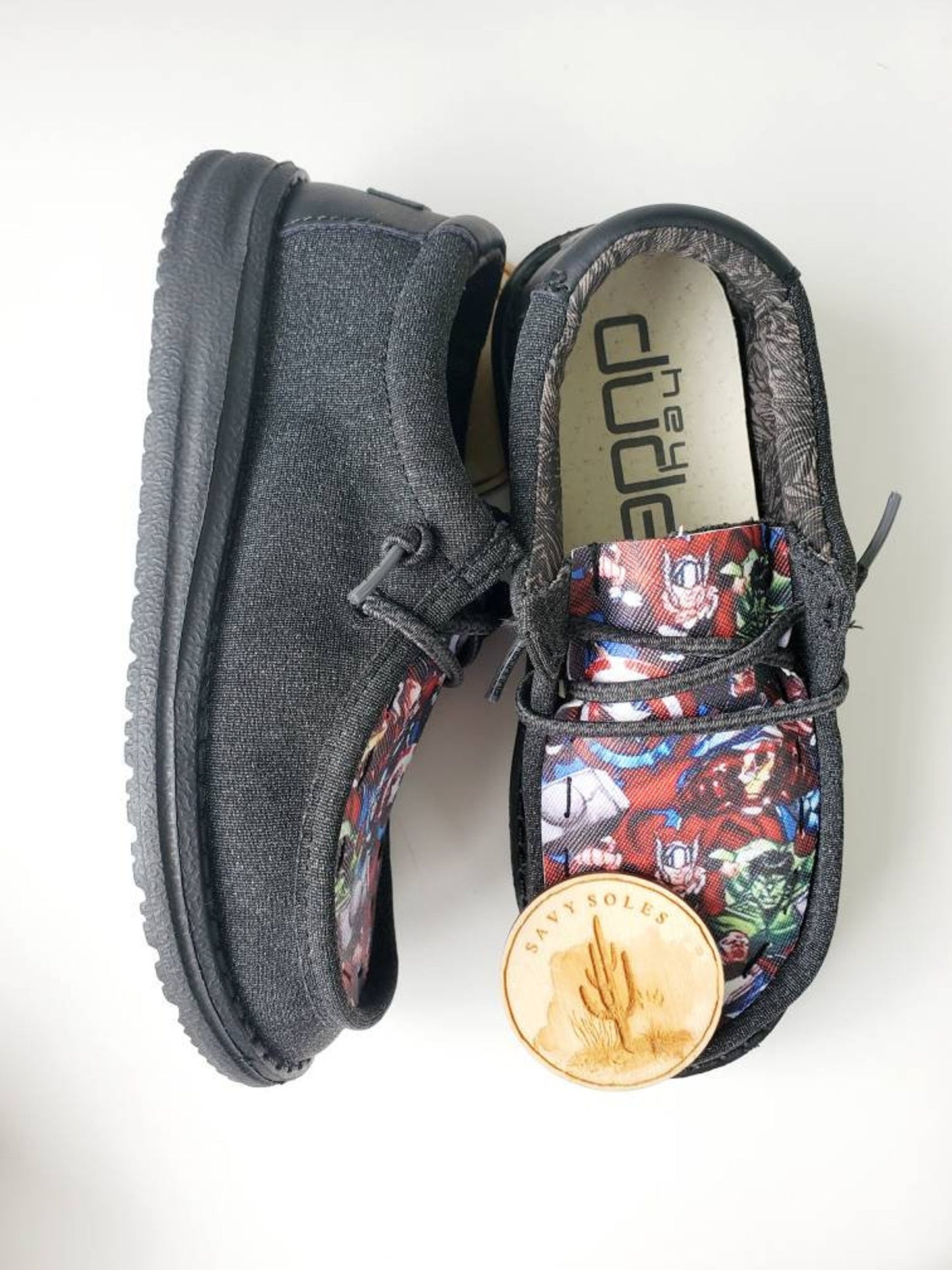 Avengers super Hero Custom Hey dude shoes FREE SHIP image 2
