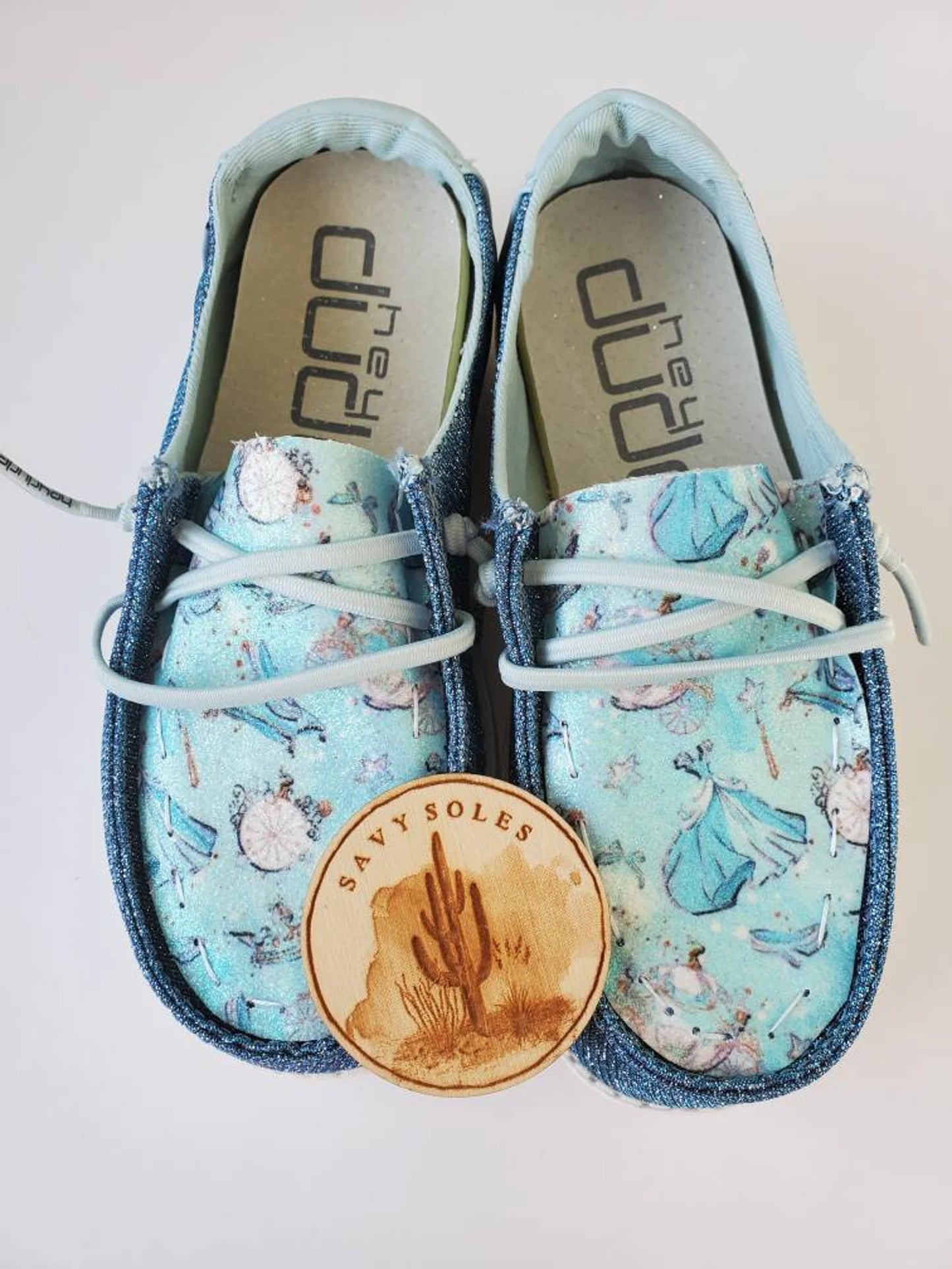 princess Custom Hey dude shoes Dudes FREE SHIP sparkle image 3