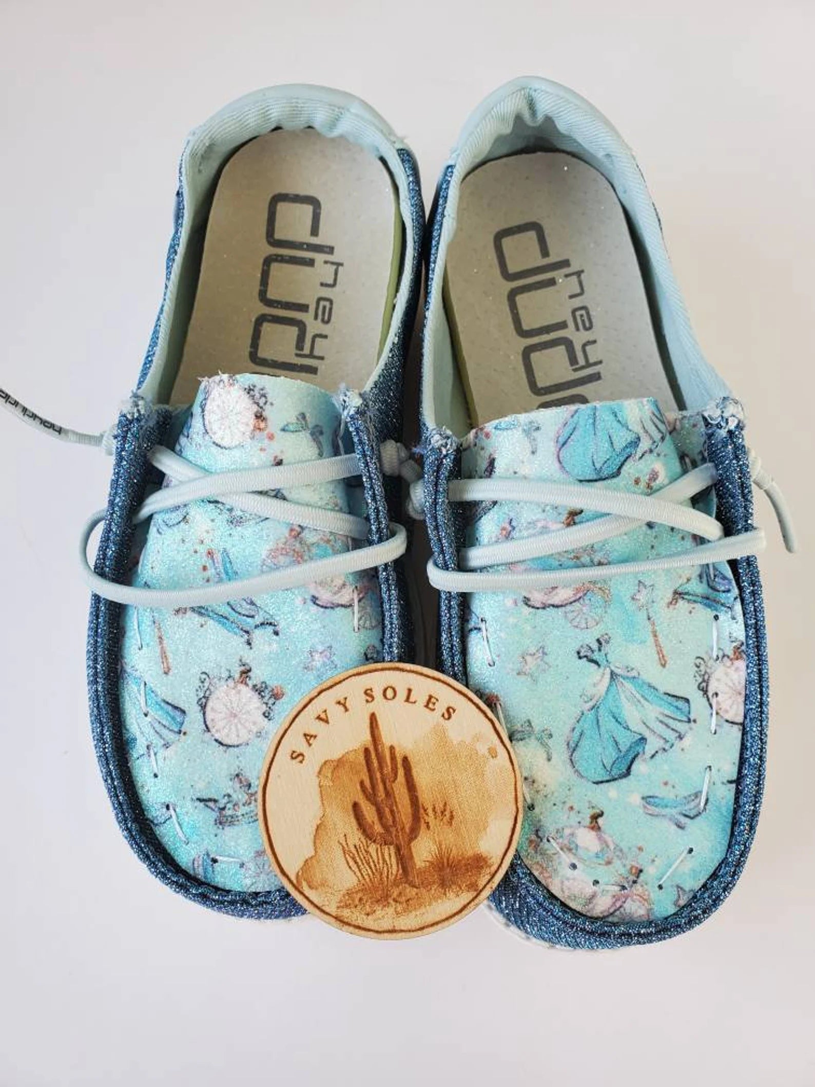 princess Custom Hey dude shoes Dudes FREE SHIP sparkle image 3