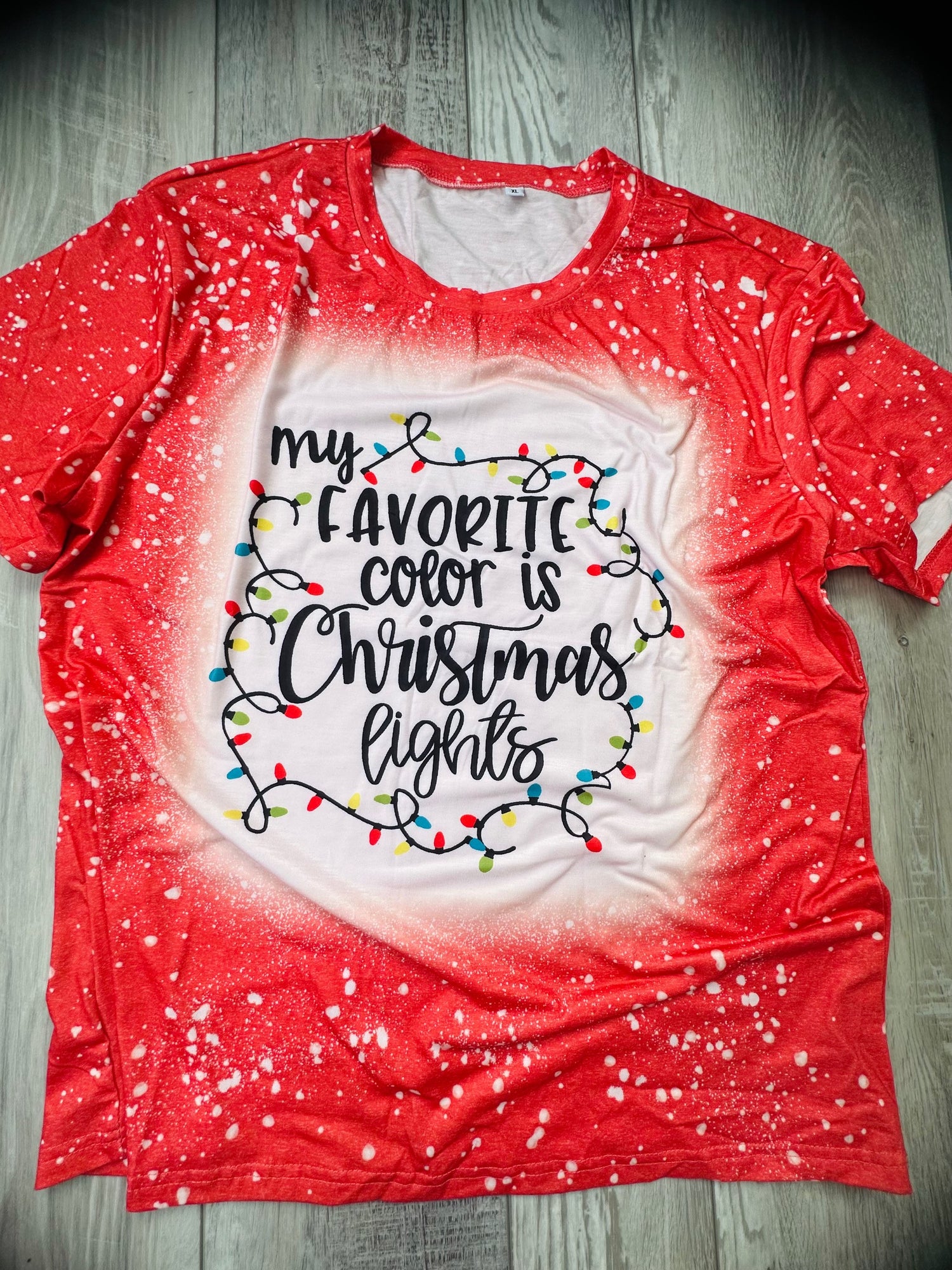 Christmas Lights Custom Tshirt image 0
