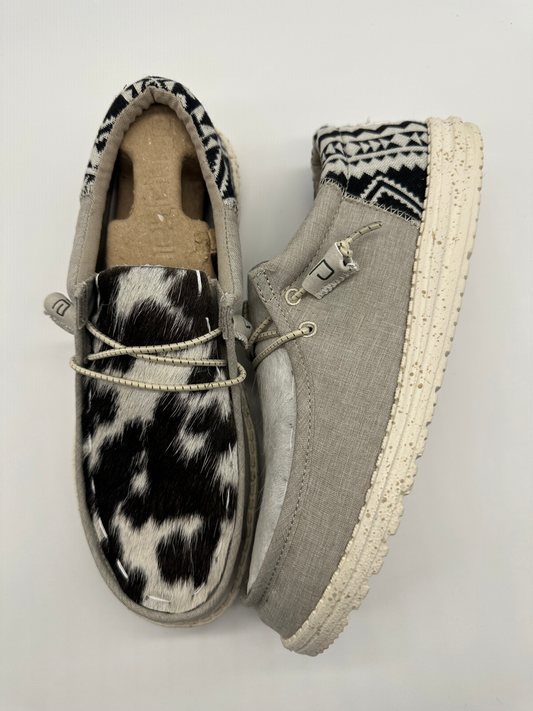 Ready to ship today RTS size mens 9 cowhide/leather Custom dude shoes image 0