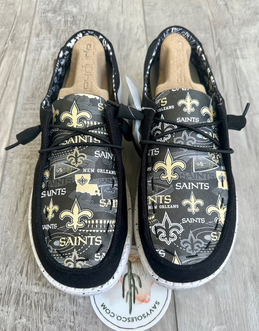  Your favorite football team Custom Hey dude shoes Dudes FREE SHIPm image 0