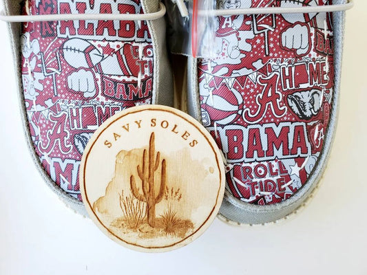 Alabama UA Custom Hey dude shoes Dudes FREE SHIP Bama Collage image 0