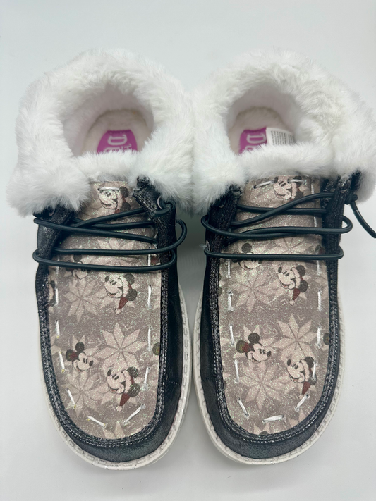 Glitter Snowflake Mouse Custom Booties Dudes Free Shipping image 0
