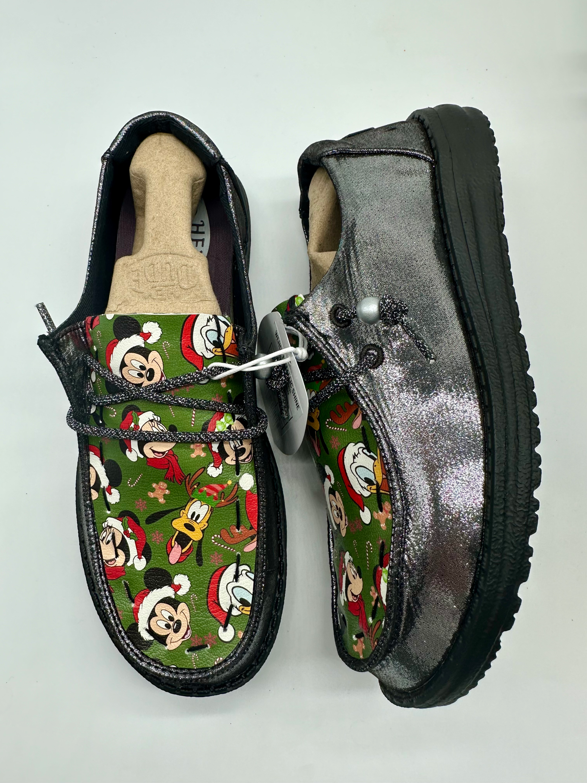 Metallic Black Christmas Mouse Green Custom Dudes Free Shipping image 0