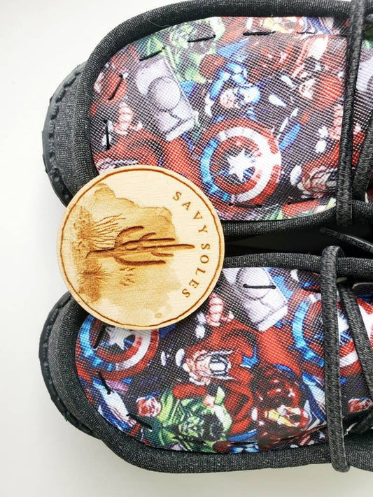 Avengers super Hero Custom Hey dude shoes  FREE SHIP image 0